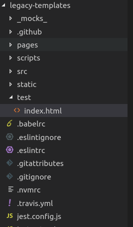 File Structure for Legacy Templates