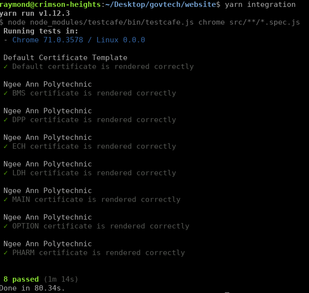 Running Integration Test